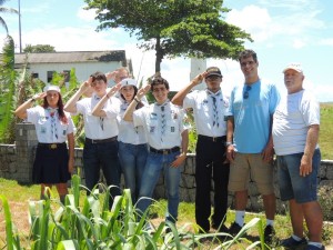 Tropa do 11º GEMAR com   o chefe PP1PQ Paulo Queiroga e PP1NY Perreira
